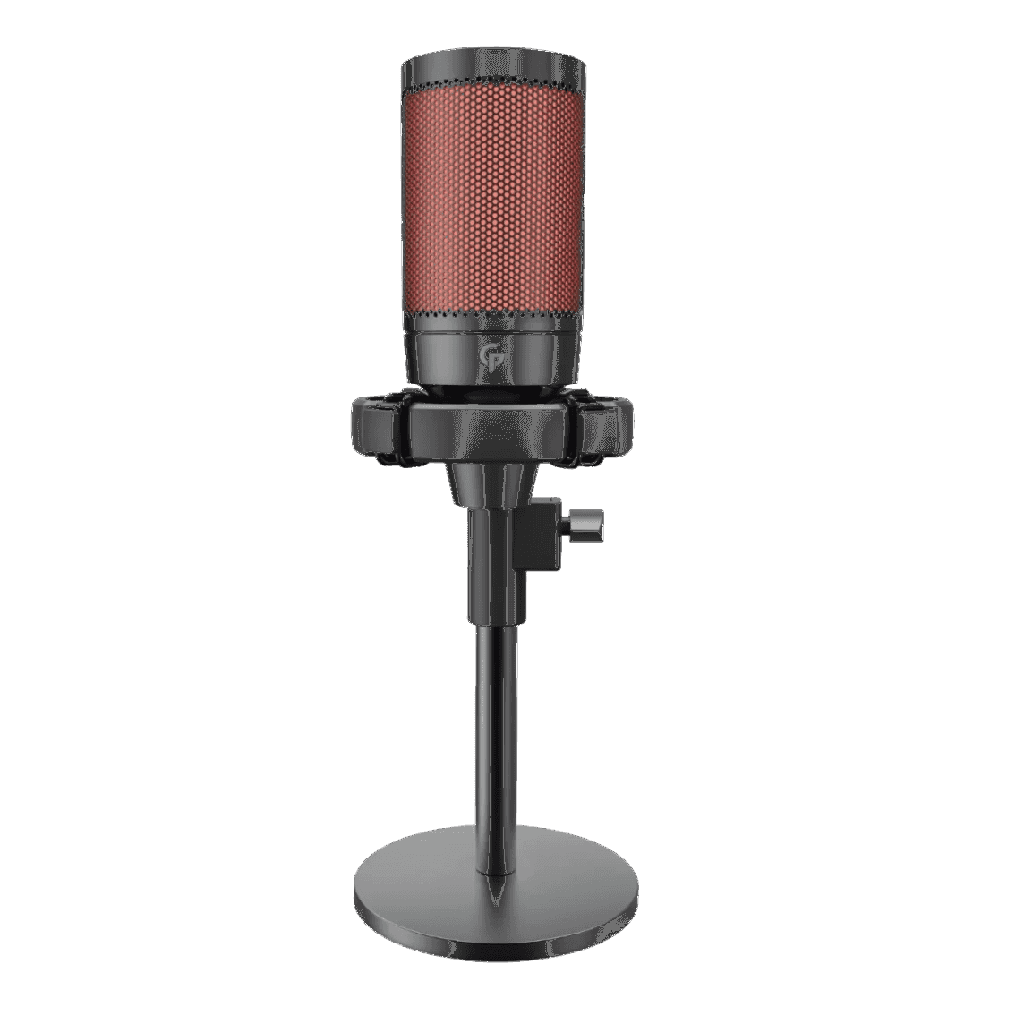 Porodo Gaming Professional RGB Condenser Microphone with Extension Stand – Black