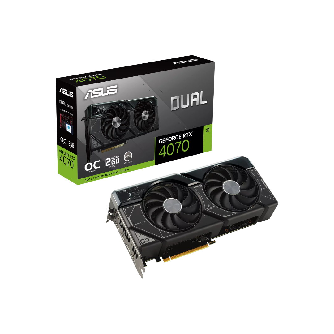 ASUS Dual GeForce RTX™ 4070 OC Edition 12GB GDDR6X