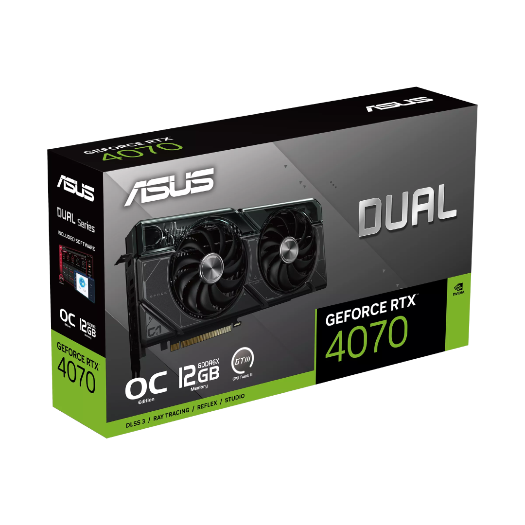 ASUS Dual GeForce RTX™ 4070 OC Edition 12GB GDDR6X