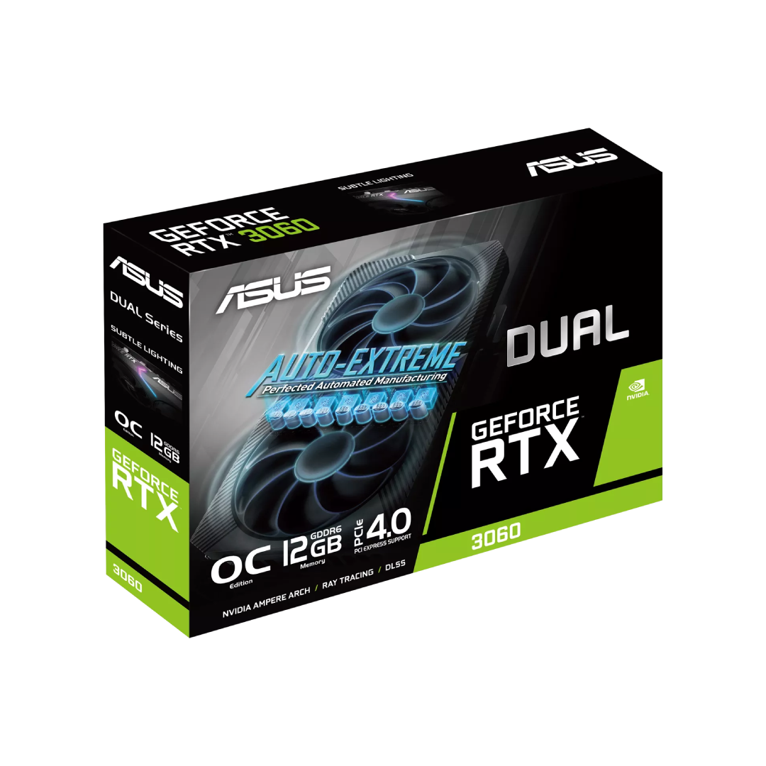 ASUS Dual GeForce RTX™ 3060 V2 OC Edition 12GB GDDR6