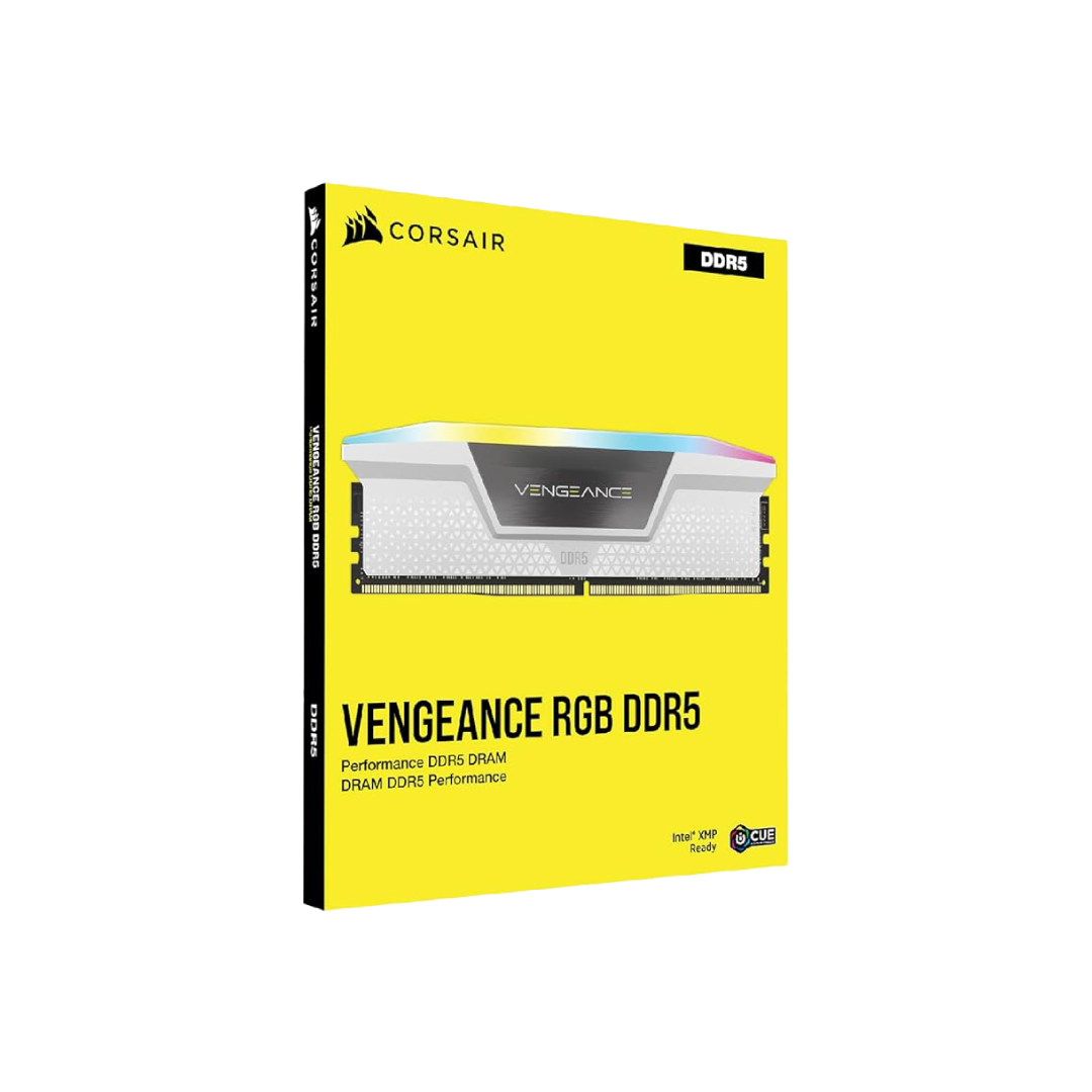 Corsair VENGEANCE® 32GB (2x16GB) DDR5 DRAM 6000MHz C36 White RAM