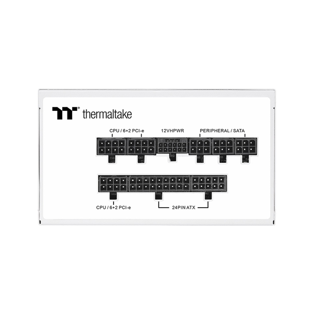 Thermaltake Toughpower GF A3 850W 80 PLUS Gold TT Premium Edition White ATX3.0 PCIE 5.0 Full Modular PSU