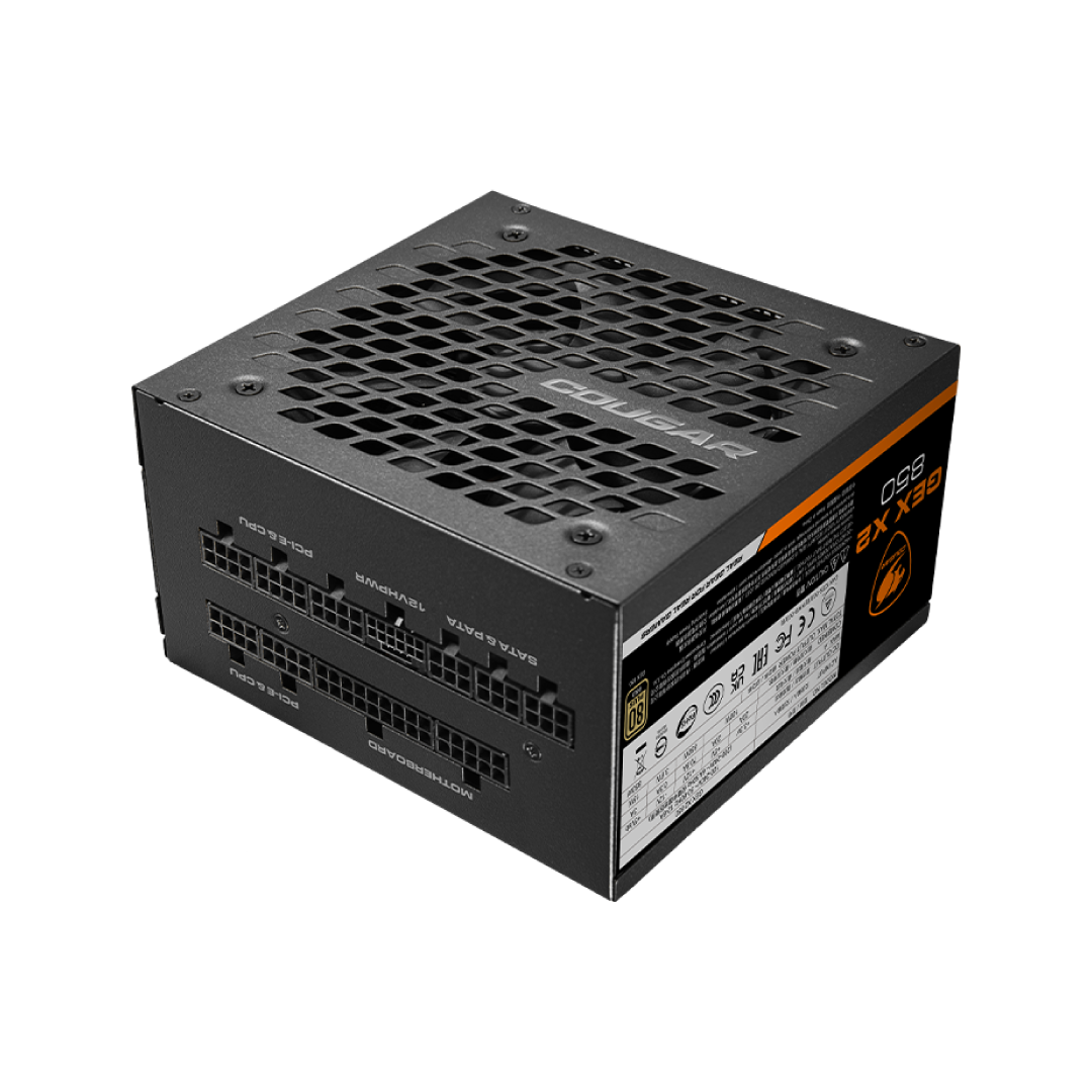 Cougar GEX X2 850 80 PLUS® GOLD ATX3.0 PCIE 5.0 Full Modular PSU