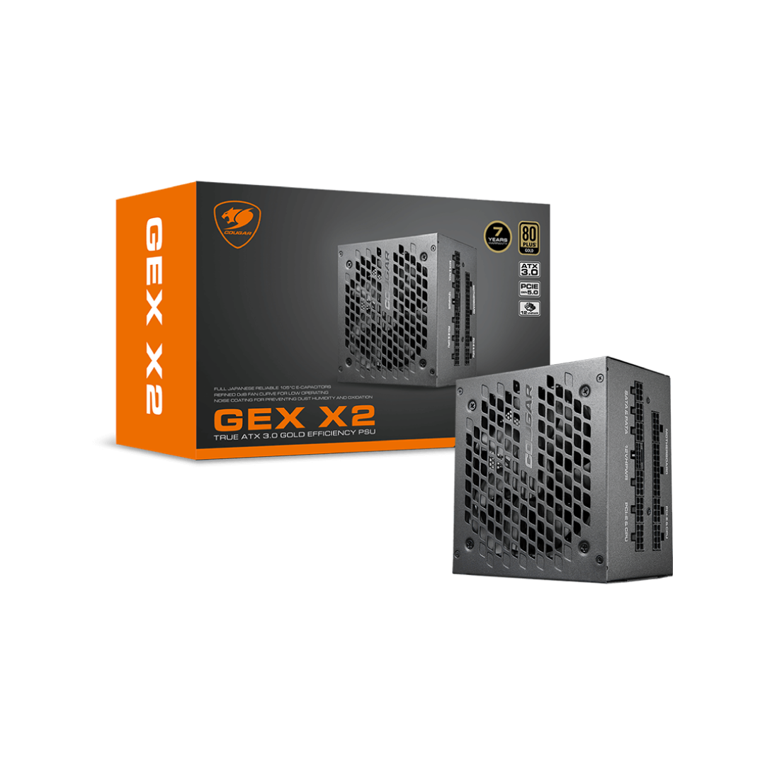 Cougar GEX X2 850 80 PLUS® GOLD ATX3.0 PCIE 5.0 Full Modular PSU