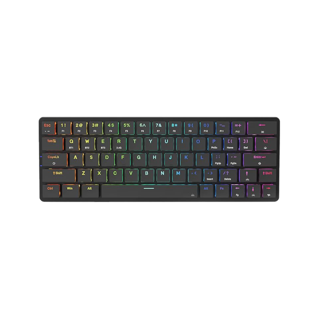 Redragon Elise K624P-KBS 2.4G/Bluetooth/Wired 63 key Low-profile mechanical keyboard