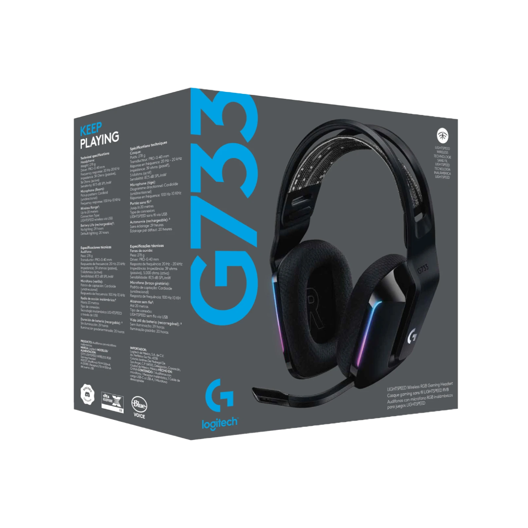 Logitech G733 LIGHTSPEED Wireless RGB Gaming Headset 