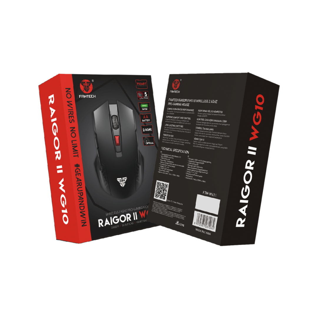 RAIGOR II WG10 WIRELESS 2.4GHZ PRO-GAMING MOUSE