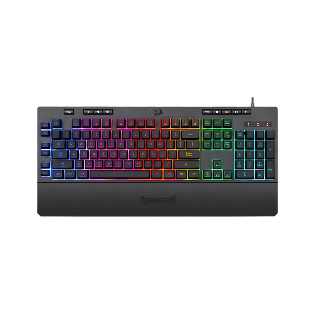 Redragon K512 SHIVA RGB Membrane Gaming Keyboard with Multimedia Keys