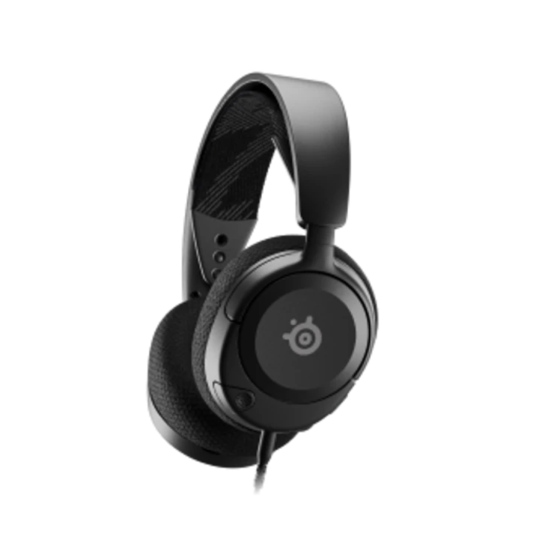 SteelSeries Arctis Nova 1 delivers premium gaming audio with powerful custom-tuned Nova Acoustic drivers for rich, detailed sound. Designed for comfort, it features the ComfortMAX system with adjustable and lightweight components for long sessions. The clear noise-cancelling microphone ensures crisp voice communication, while multi-platform compatibility lets you play on PC, PlayStation, Xbox, Switch, and mobile. With its sleek design and durable build, the Arctis Nova 1 offers exceptional sound and comfort
