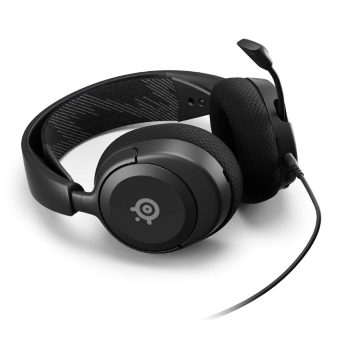 SteelSeries Arctis Nova 1 delivers premium gaming audio with powerful custom-tuned Nova Acoustic drivers for rich, detailed sound. Designed for comfort, it features the ComfortMAX system with adjustable and lightweight components for long sessions. The clear noise-cancelling microphone ensures crisp voice communication, while multi-platform compatibility lets you play on PC, PlayStation, Xbox, Switch, and mobile. With its sleek design and durable build, the Arctis Nova 1 offers exceptional sound and comfort