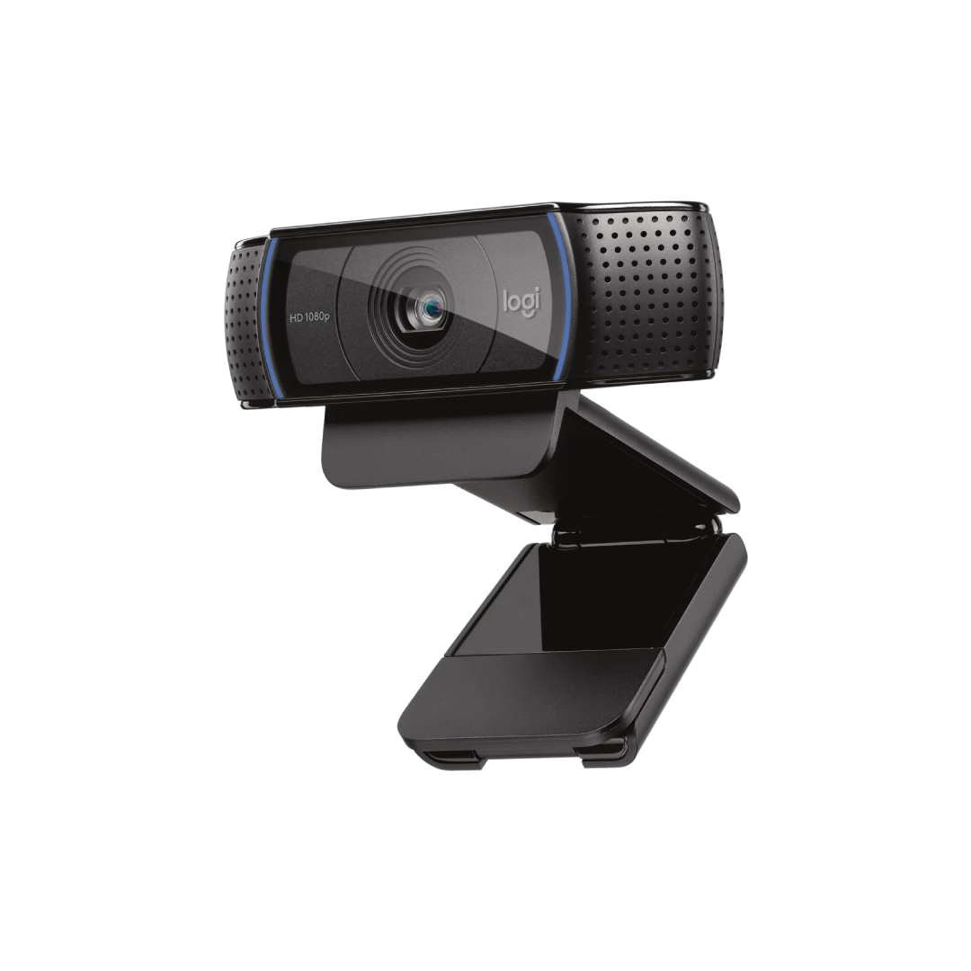 C920 delivers remarkably crisp and detailed Full HD video with a full HD glass lens, 78° field of view, and HD auto light correction—plus dual mics for clear stereo sound.