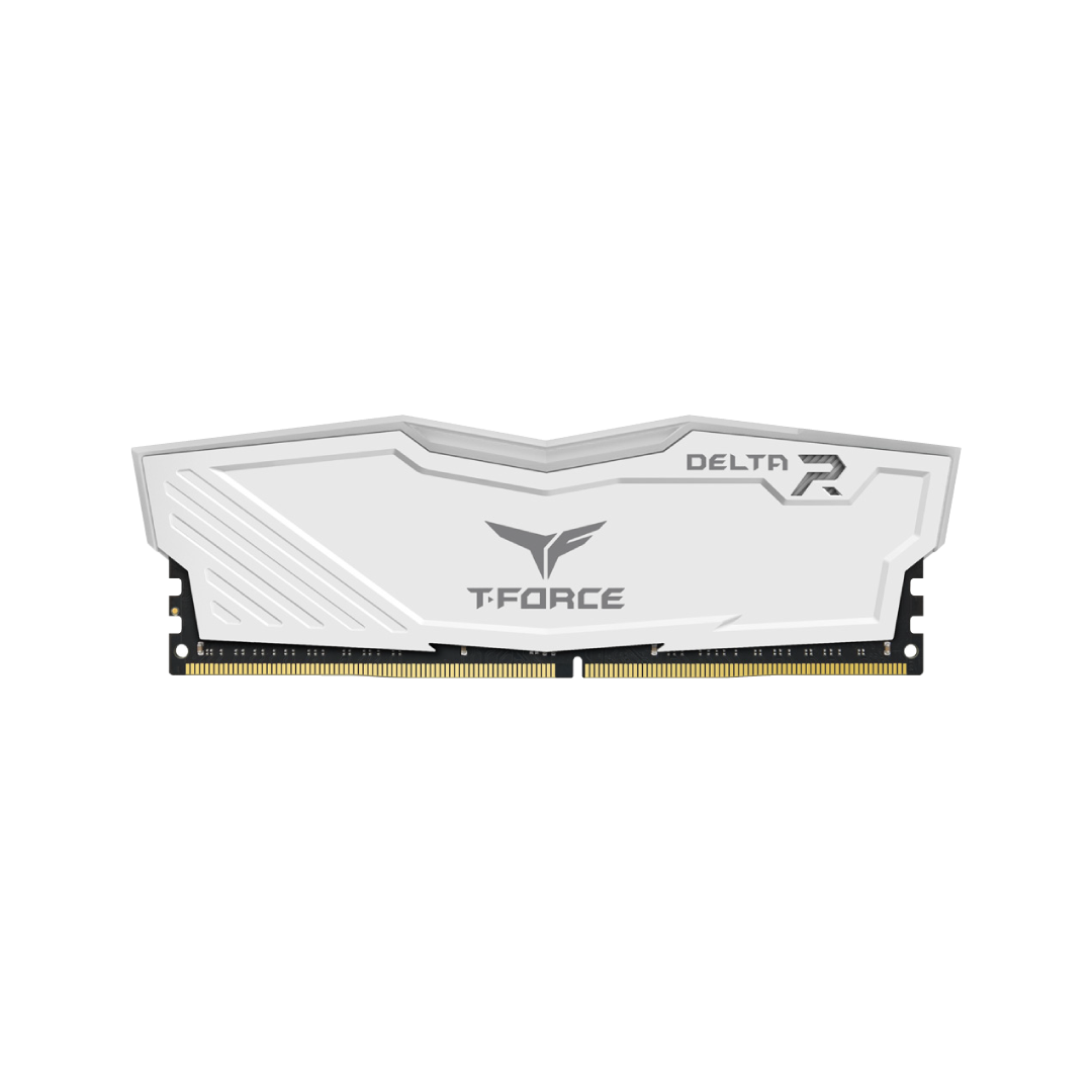 TEAMGROUP T-Force Delta RGB 16GB Kit (2x8) 3600MHz CL18 DDR4 Desktop Memory - White