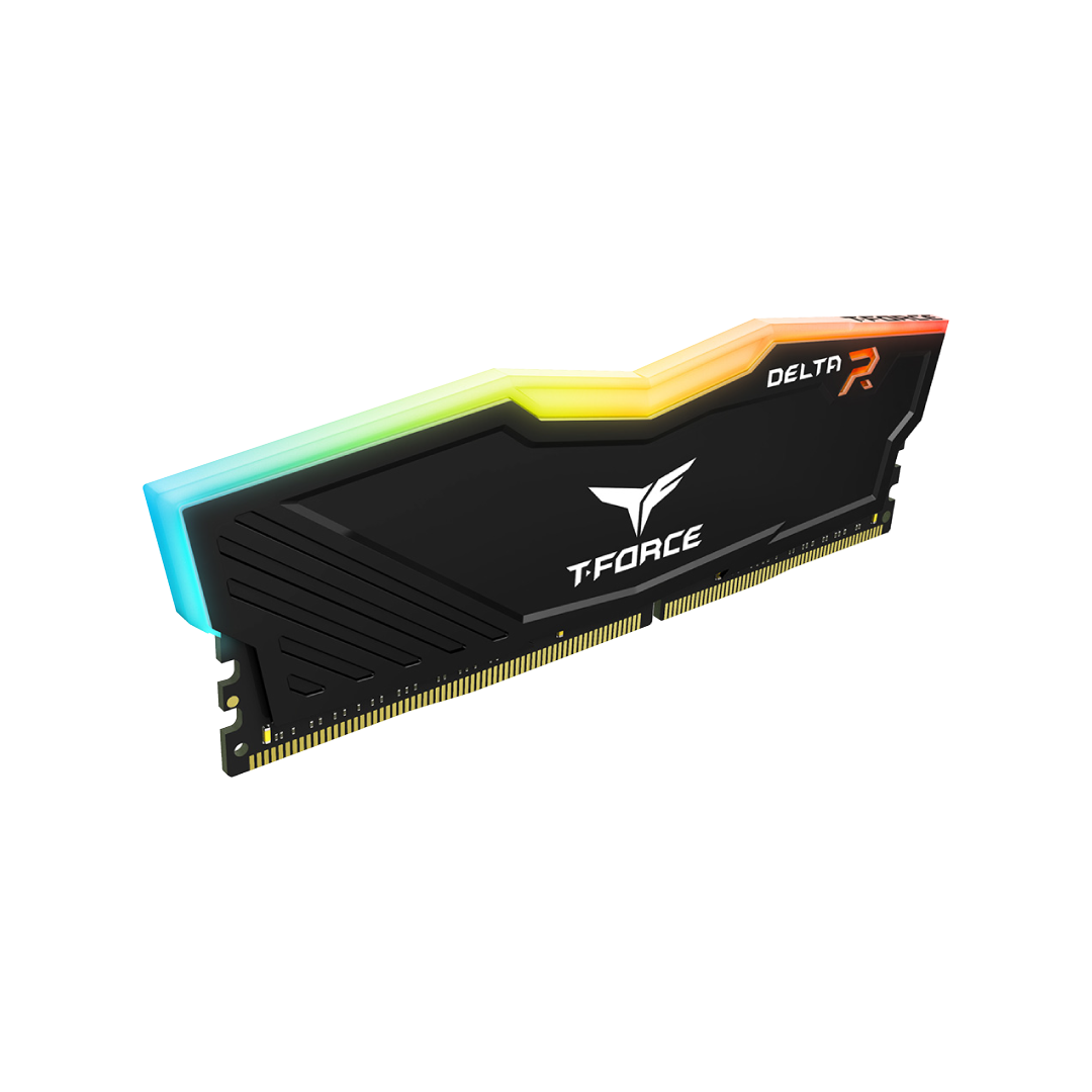 TEAMGROUP T-Force Delta RGB 16GB Kit (2x8) 3600MHz CL18 DDR4 Desktop Memory - Black