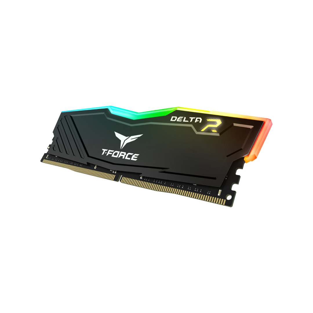 TEAMGROUP T-Force Delta RGB 16GB Kit (2x8) 3600MHz CL18 DDR4 Desktop Memory - Black