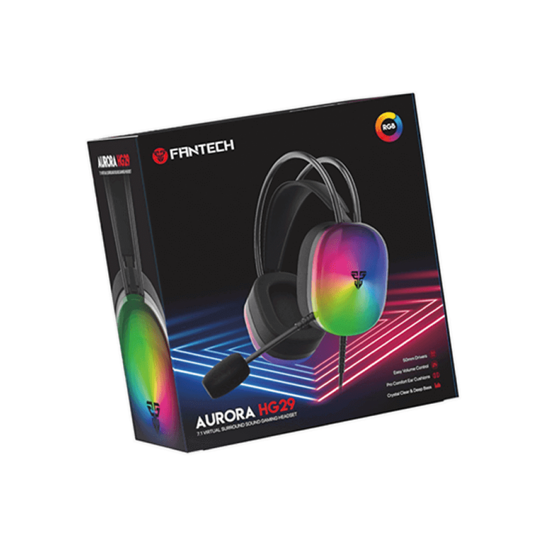 Fantech Aurora HG29 7.1 Virtual Surround Sound Gaming Headset RGB