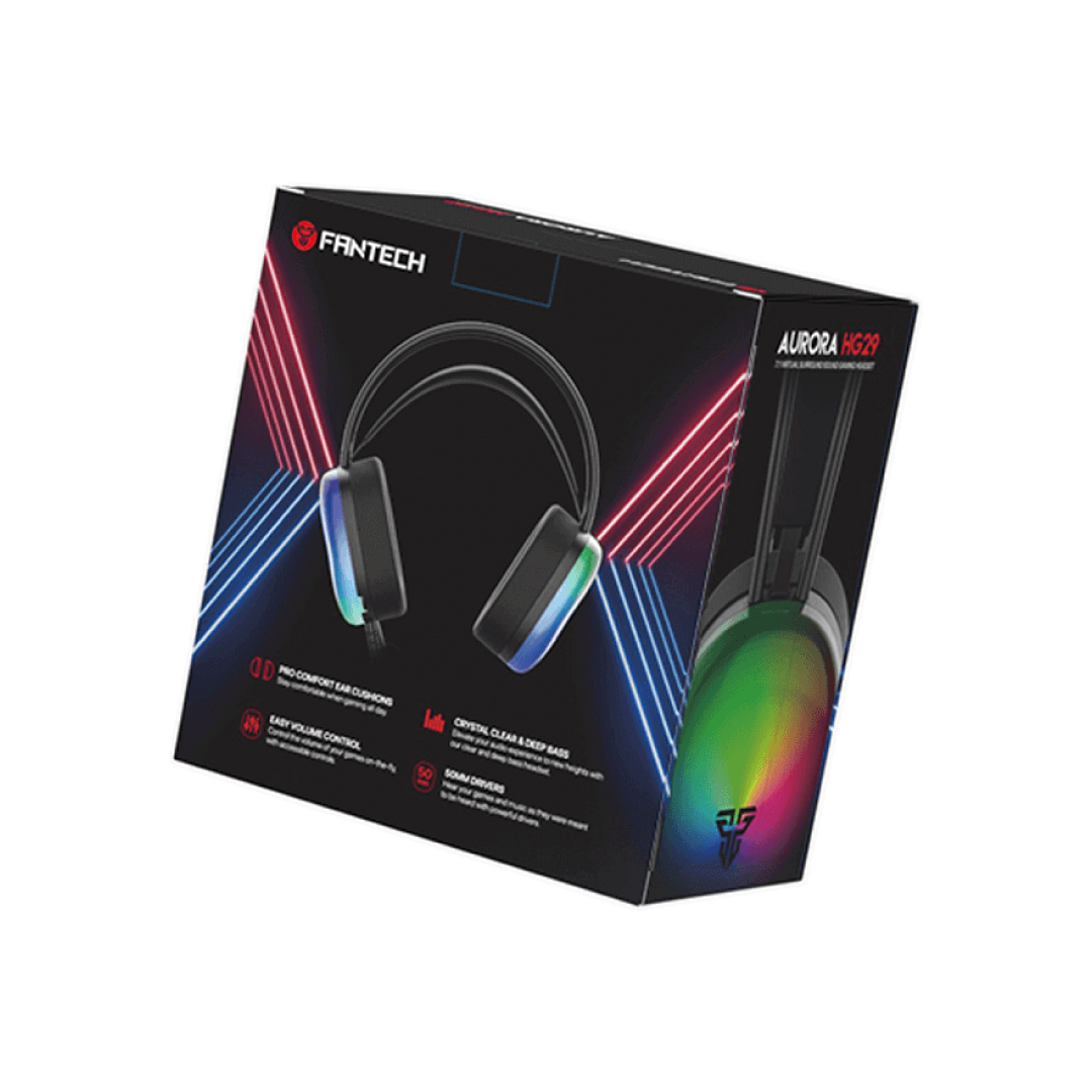 Fantech Aurora HG29 7.1 Virtual Surround Sound Gaming Headset RGB