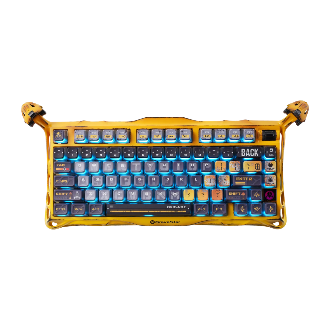 limited-edition 75% mechanical gaming keyboard that combines rugged aesthetics with high-performance features. Each unit is uniquely handcrafted, embracing imperfections to create a one-of-a-kind design.
