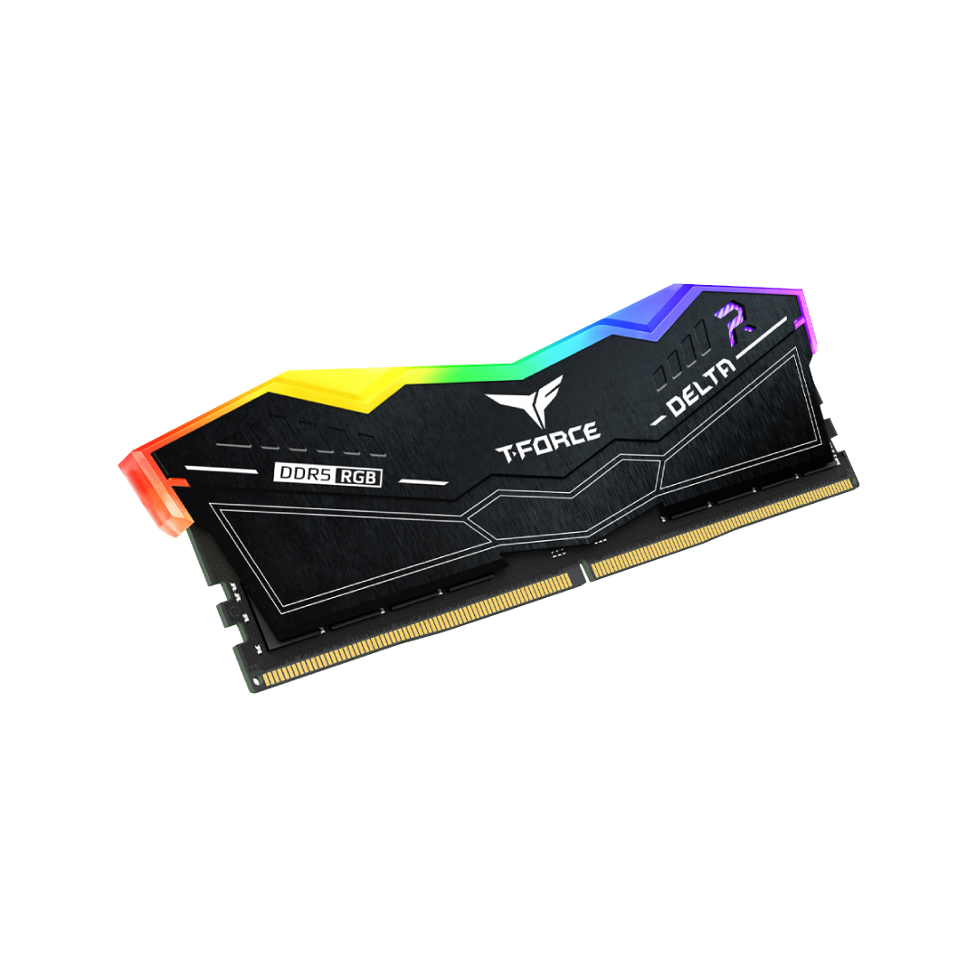 TEAMGROUP T-Force Delta RGB 32GB Kit (2x16) 6000MHz CL30 DDR5 Desktop Memory - Black