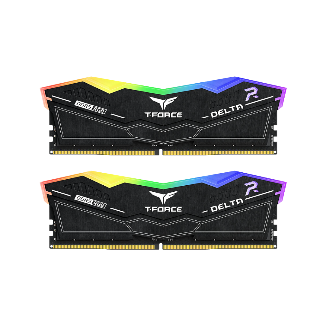 TEAMGROUP T-Force Delta RGB 32GB Kit (2x16) 6000MHz CL30 DDR5 Desktop Memory - Black