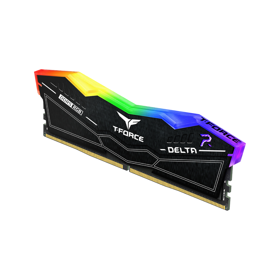 TEAMGROUP T-Force Delta RGB 32GB Kit (2x16) 6000MHz CL30 DDR5 Desktop Memory - Black