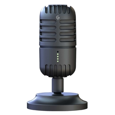 PORODO GAMING BASIC CARDIOID MICROPHONE WITH FIXED STAND – BLACK