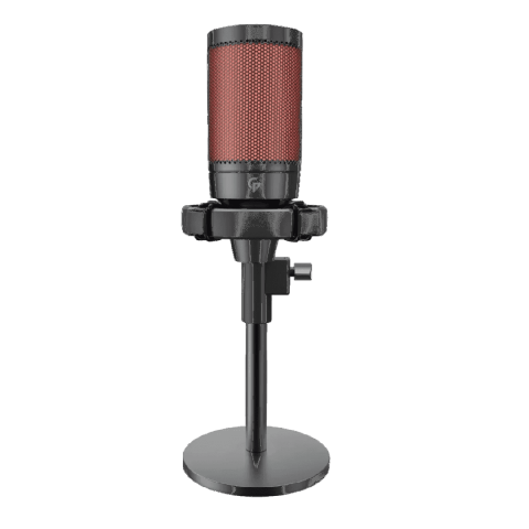 Porodo Gaming Professional RGB Condenser Microphone with Extension Stand – Black