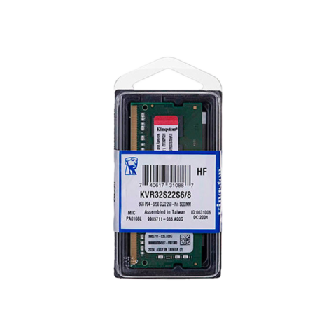 Kingston DDR4 3200MHz 8GB CL22 1Rx16 SODIMM RAM