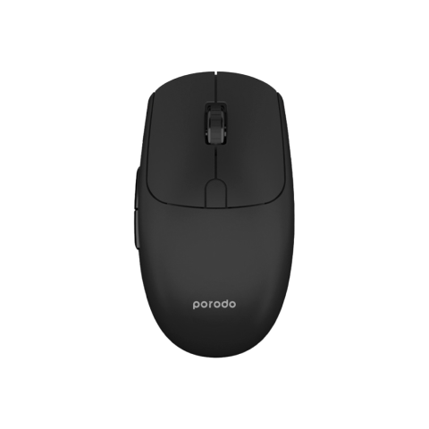 Porodo 2 in 1 2.4G Wireless Office Mouse - Black