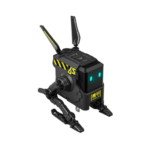 The Alpha65 Gray is the GaN 65W fast charger from GravaStar in a darker, more neutral gray finish. It maintains the same specs and “mecha robot” styling as the other versions but with a more subtle aesthetic.