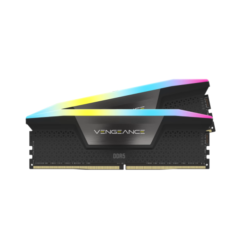 VENGEANCE® RGB 32GB (2x16GB) DDR5 DRAM 6400MT/s CL36 Memory Kit — Black