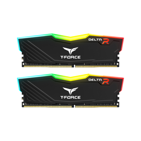 TEAMGROUP T-Force Delta RGB 16GB Kit (2x8) 3600MHz CL18 DDR4 Desktop Memory - Black