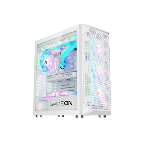 GAMEON Emperor Arctic I Series Mid Tower Gaming Case - White Sold Out