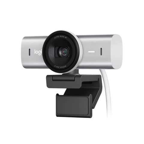 Meet or stream in ultra HD 4k resolution video with AI image enhancement and our largest webcam sensor yet, for 2x finer image detail in difficult lighting conditions