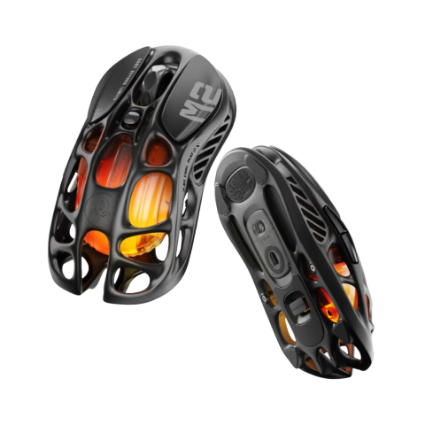 The Mercury M2 Stealth Black is a high-performance gaming mouse designed for gamers seeking precision, versatility, and a sleek aesthetic. Crafted with a hollowed-out structure and a matte black finish, it combines futuristic design with functional ergonomics.