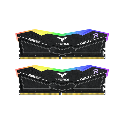 TEAMGROUP T-Force Delta RGB 32GB Kit (2x16) 6000MHz CL30 DDR5 Desktop Memory - Black