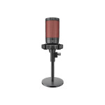 Porodo Gaming Professional RGB Condenser Microphone with Extension Stand – Black